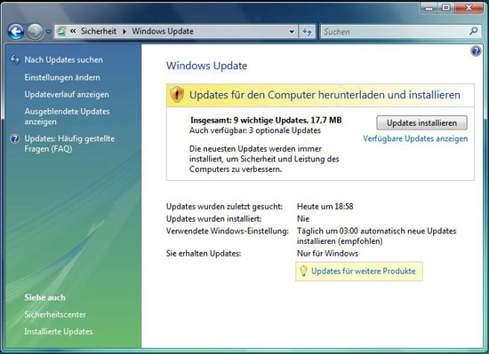 Vista Update